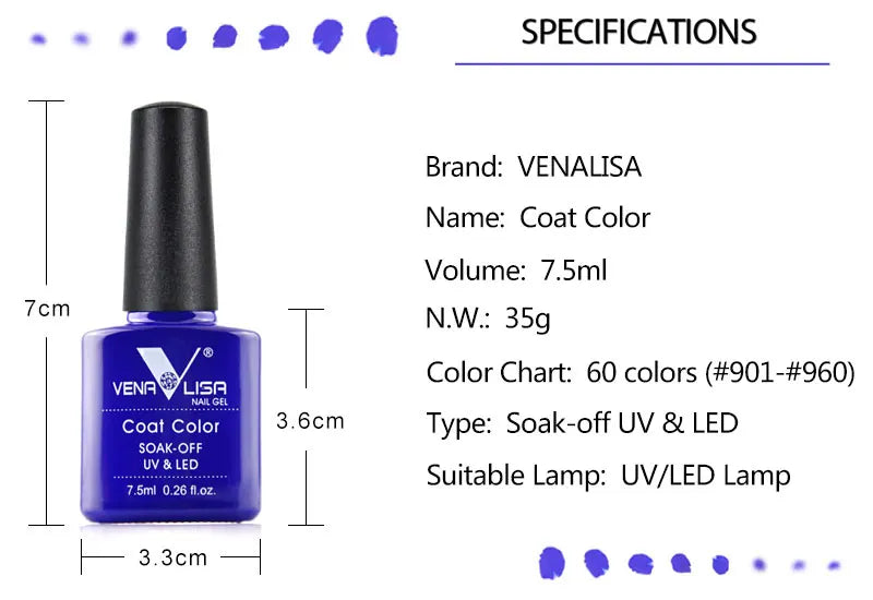 VENALISA NAIL GEL POLISH - BeautifyFit