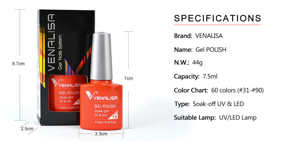 VENALISA NAIL GEL POLISH - BeautifyFit