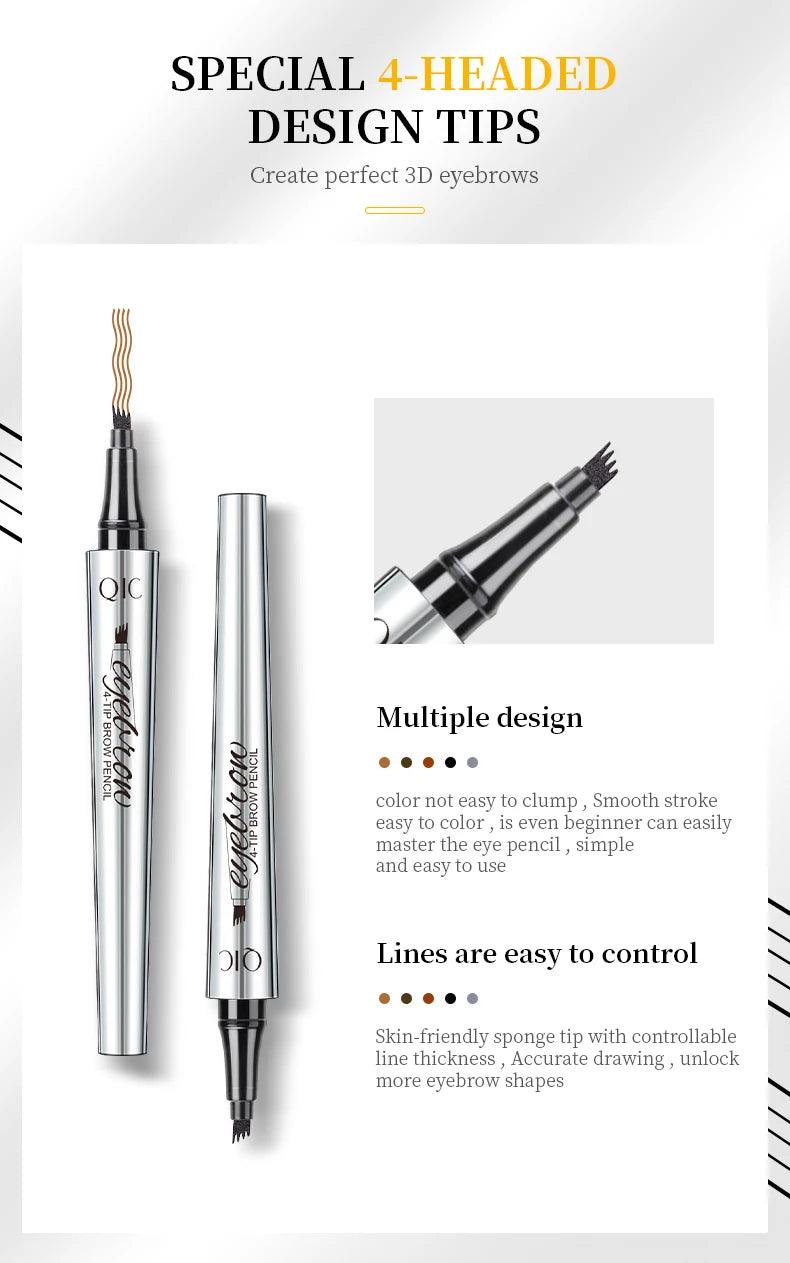 QIC 4-TIP WATERPROOF MICROBLADING BROW PEN - BeautifyFit