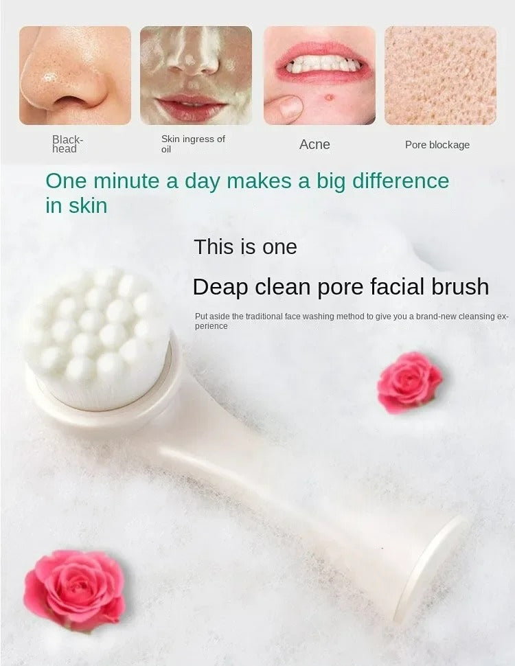 DOUBLE SIDED SILICONE FACIAL CLEANSER BRUSH - BeautifyFit