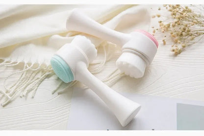 DOUBLE SIDED SILICONE FACIAL CLEANSER BRUSH - BeautifyFit