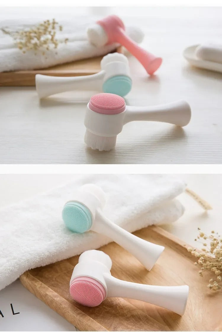 DOUBLE SIDED SILICONE FACIAL CLEANSER BRUSH - BeautifyFit