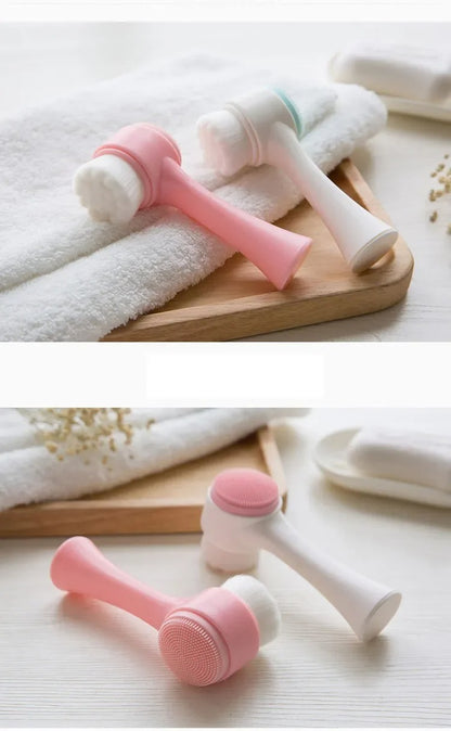 DOUBLE SIDED SILICONE FACIAL CLEANSER BRUSH - BeautifyFit