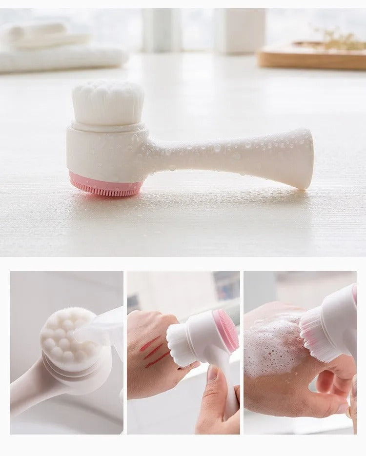 DOUBLE SIDED SILICONE FACIAL CLEANSER BRUSH - BeautifyFit