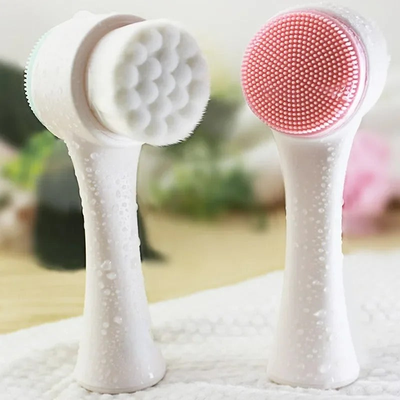 DOUBLE SIDED SILICONE FACIAL CLEANSER BRUSH - BeautifyFit