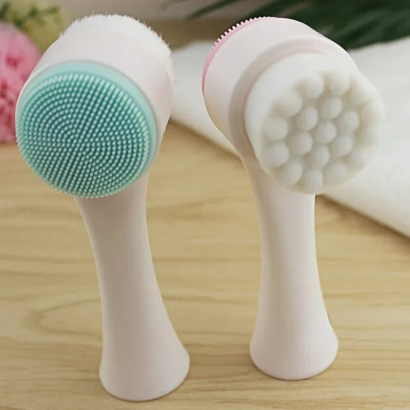 DOUBLE SIDED SILICONE FACIAL CLEANSER BRUSH - BeautifyFit