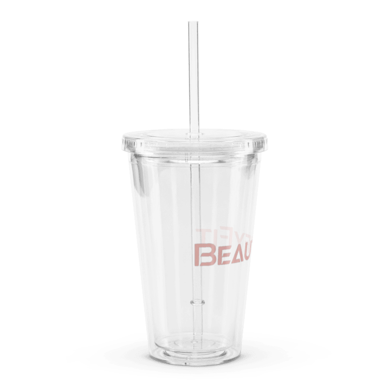 CrystalSip Tumbler - Double Wall Clear Plastic (16 oz)