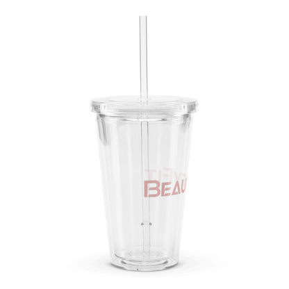 CrystalSip Tumbler - Double Wall Clear Plastic (16 oz)